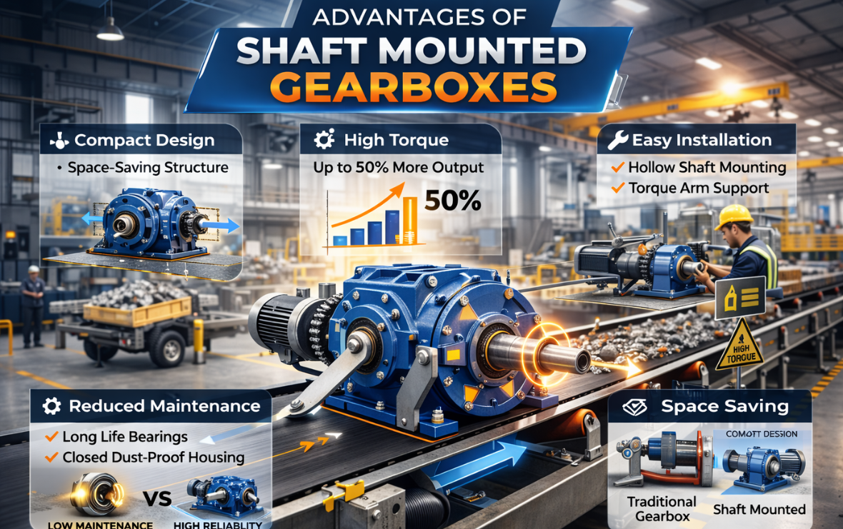 Advantages of Shaft Mounted Gearboxes