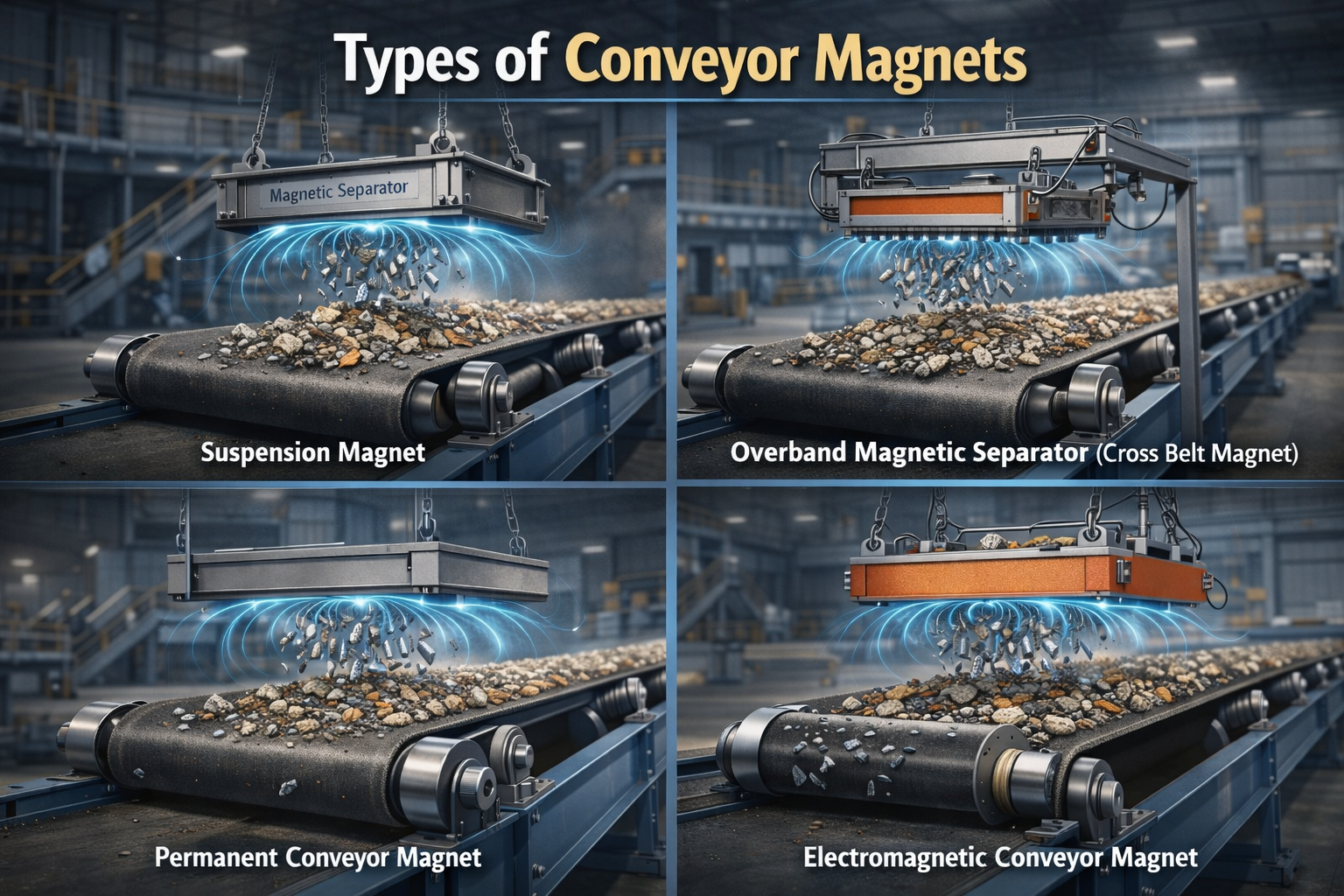 Types of Conveyor Magnets