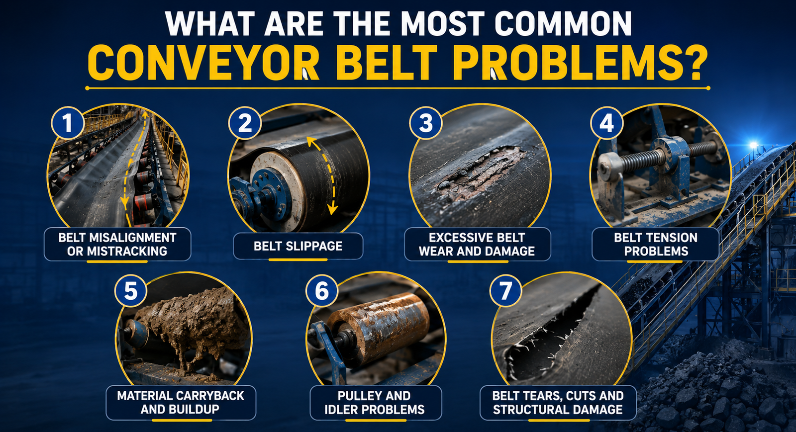What Are the Most Common Conveyor Belt Problems?