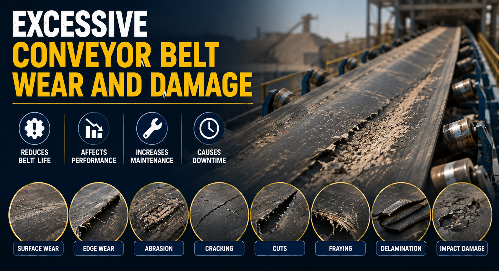 Excessive Conveyor Belt Wear and Damage